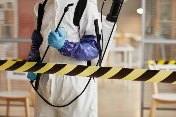 Professional Biohazard Cleanup technician working in Waterford, CT